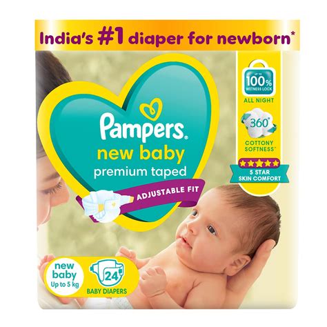 Pampers Active Baby Diapers, New Born, Extra Small, (NB, XS) size, 24 ...