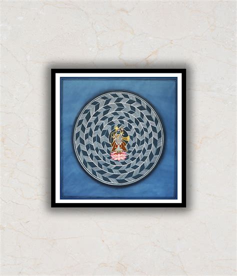 Blue Mandala Gold Shrinath ji Pichwai Art Painting – TheBimba.in