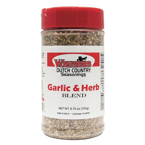 Garlic & Herb Blend - Weavers Dutch Country Seasonings