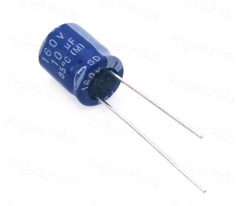 10uF 160V Electrolytic Capacitor, Samwha, 106, 106uF, 10MFD, 10 MFD ...