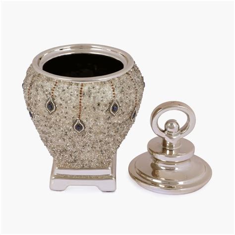 Buy Splendid Miara Textured Round Candy Jar With Decoration from Home ...