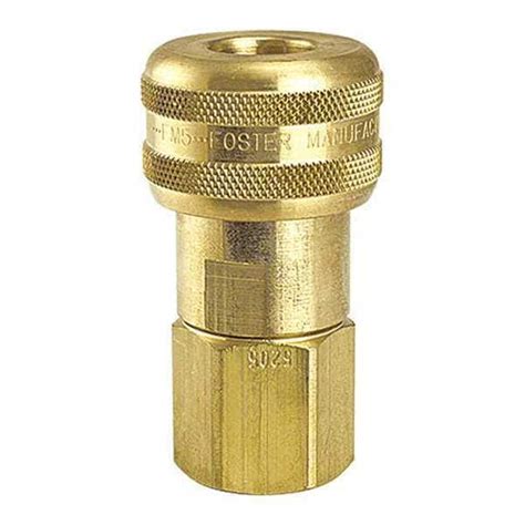 Foster Automatic Socket Sleeve, 1-Way, 1/2 in x 1/2 in FPT, Brass, 5 ...