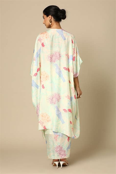 Tui Print Drape Skirt and Cape Set