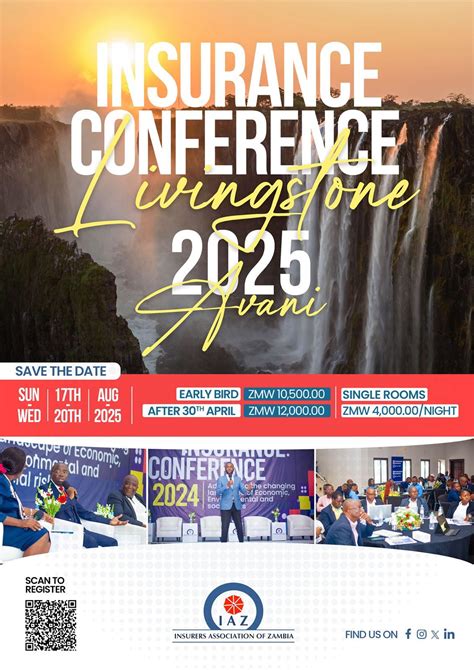 2025 Zambian Insurance Conference, Livingstone Zambia, Lusaka, 17 August 2025 | AllEvents