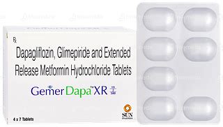 Gemer Dapa Xr 102500 Mg Tablet 7 - Uses, Side Effects, Dosage, Price ...
