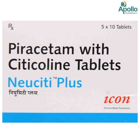 Neuciti Plus Tablet 10's Price, Uses, Side Effects, Composition ...