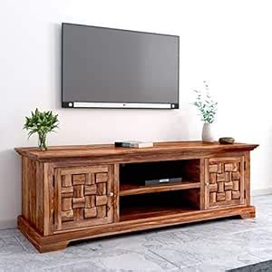 HomeEdge Modern and Unique Teak Finish Contemporary Sheesham Wood Cot ...