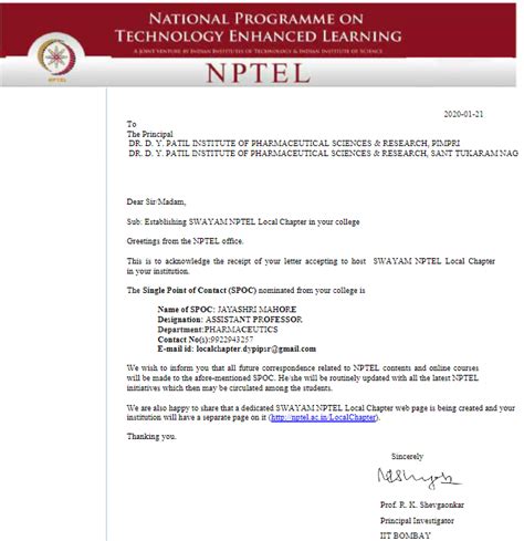 Local Chapter | DYPIPSR | Best Pharmacy College in Pune, India