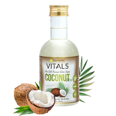Vitals Raw Cold Pressed Extra Virgin Coconut Oil - 250ml – Pure Nutrition