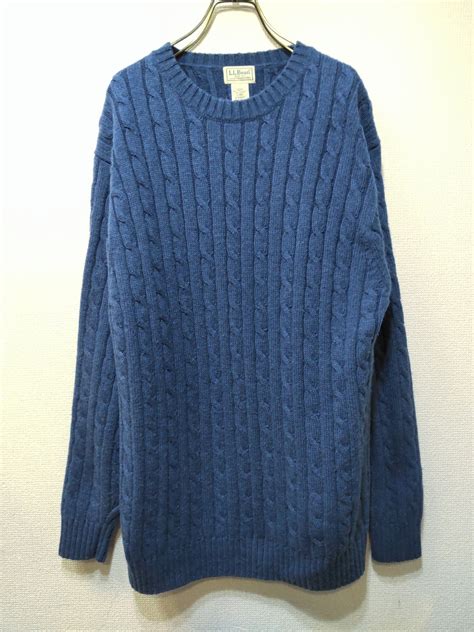 kt-2 L.L.Bean LAMBS WOOL KNIT SWEATER | USED CLOTHING GRIPPER