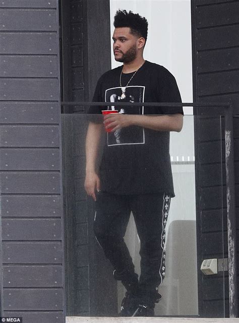 The Weeknd spotted with mystery brunette at Sydney home | Daily Mail Online