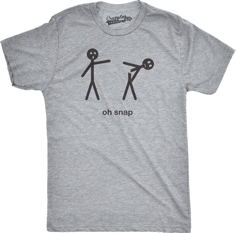 Mens Oh Snap Funny Stick Figure Hilarious Sarcastic Adult Humor Sarcasm ...