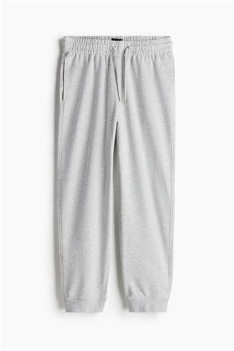 Men’s Light grey marl Regular Fit Sweatpants | H&M IN