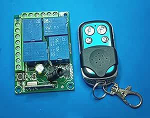 Buy e-INFINITY Remote Transmitter Receiver Multifunction 433 MHz RF 1/2 ...