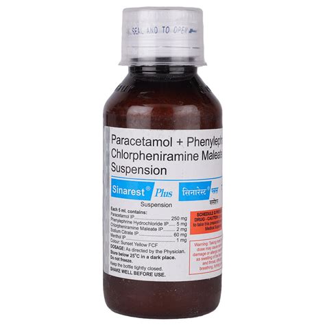 Sinarest Plus Suspension | Uses, Side Effects, Price | Apollo Pharmacy