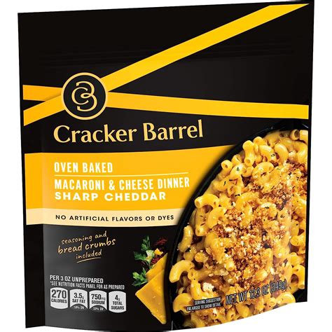 Buy Cracker Barrel Sharp Cheddar Oven Baked Macaroni & Cheese Dinner (5 ...