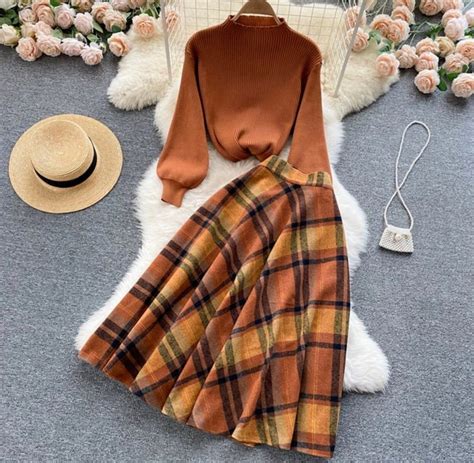 Buy Formal Cottagecore Clothing-two Piece Skirt Set-two Piece Online in ...