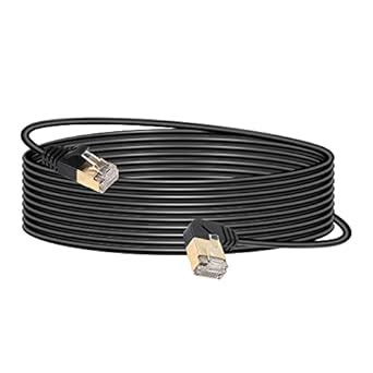 SinLoon 16.4FT 90 Degree Left Angle Cat8 Ethernet Cable, High Speed ...