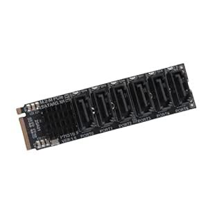 M.2 to SATA3.0, Expansion Card, 6 PortsSATA 3.0 Controller PCIe ...