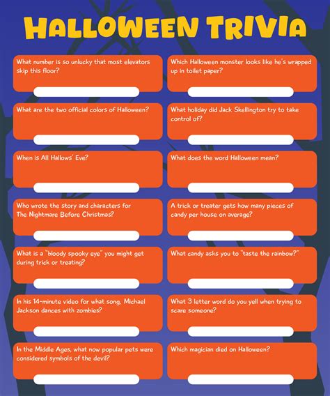 Halloween Trivia Quizzes - 15 Free PDF Printables | Printablee
