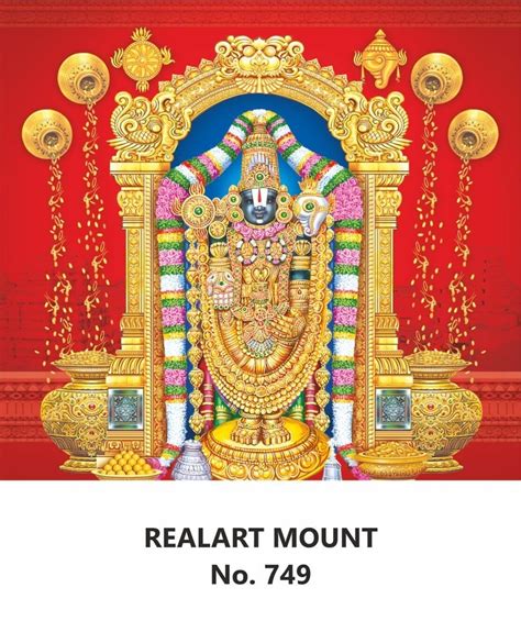 R749 Lord Balaji - 10x15" Daily Calendar Printing 2024 | Vivid Print ...