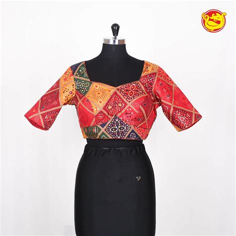 Multicolor Bandhej Readymade Blouses | Buy Printed Blouses Online ...