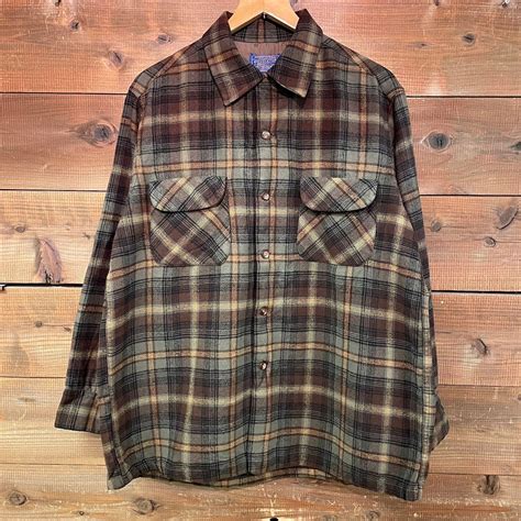 50s PENDLETON Wool Check Shirt | DESERTSNOW