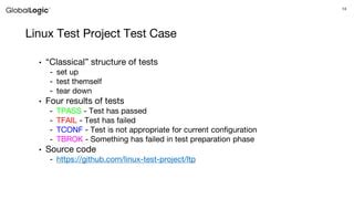 Image result for Linux Test Project Design