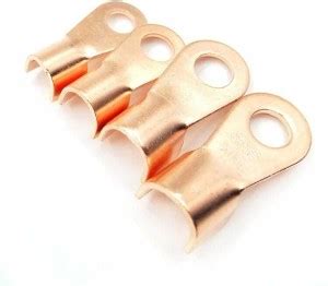 MERKEL 10pcs / 10A Open Barrel Copper Ring Lug Terminals Wire Crimp ...
