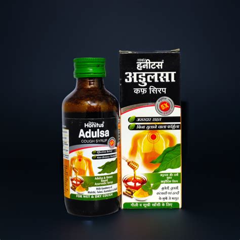 Dabur Honitus Adulsa Cough Syrup 100ML– Herbal Blend Honey and Adulsa ...