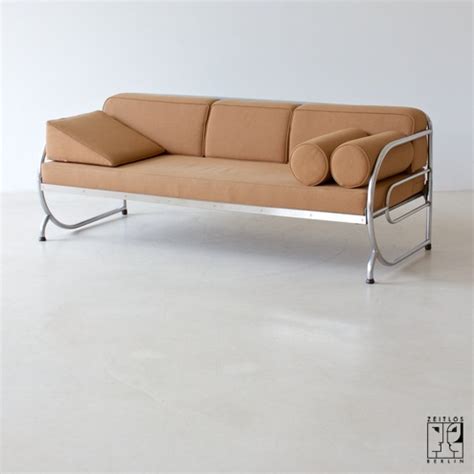 Art Deco Streamline tubular steel couch 30s - ZEITLOS – BERLIN