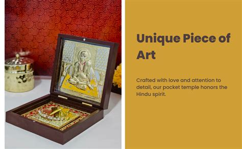 House Of Wemy Lord Radha Krishna Pocket Temple for Pooja Room | Gold ...