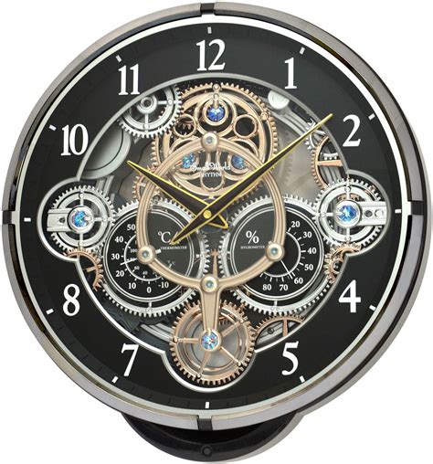 4MH886WD02 Black Gadget Magic Motion – Rhythm Clocks