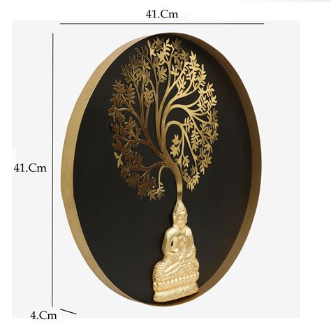 Buy VEDAS Karma Metal Tree Buddha Wall Accent from Vedas at just INR 7199.0