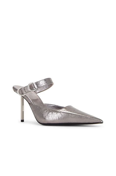 Givenchy Voyou Mule in Silvery Grey | FWRD