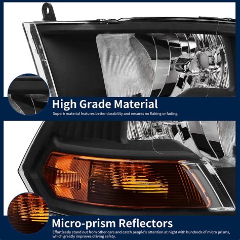 LSAILON Headlight Assembly Replacement Fit For 2009-2010 For Toyota ...