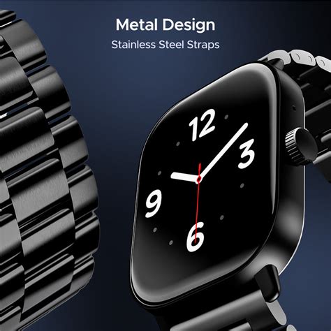 boAt Wave Spectra - Large 2.04" (5.18 cms) AMOLED Display Smartwatch ...