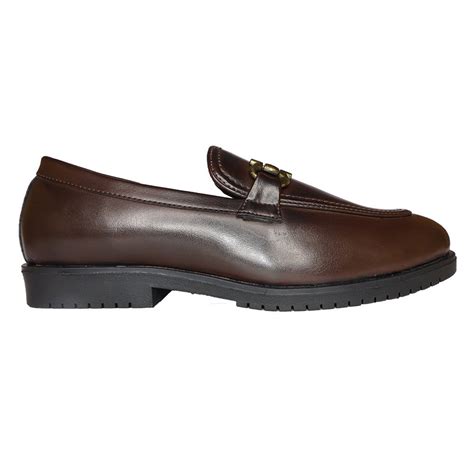 Shop Brown Round Toe Buckled Loafer for Men