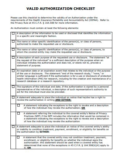 Project Authorization Checklist 的图像结果