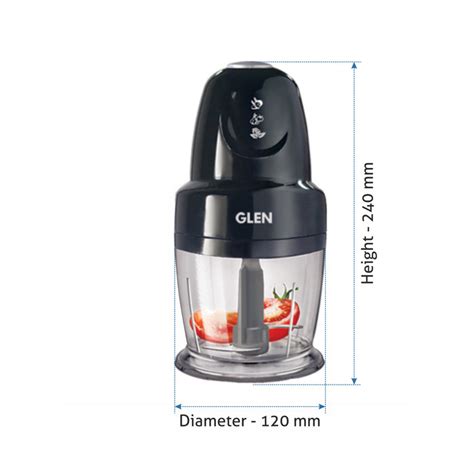 Buy Glen Mini Vegetable Chopper 400ml Black Online