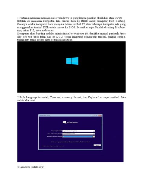 Image result for Tutorial Install Windows 10