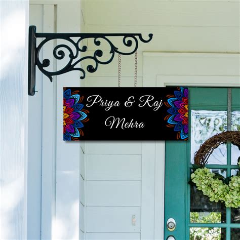 Mandala Collection - Vivid Vows Hanging Name Plate – Maags Designs
