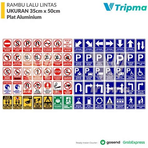 Jual Rambu Lalu Lintas Model Kotak 35cm x 50cm Bisa Custom - Jakarta ...