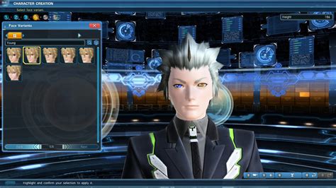 Image result for PSO2 Character Creation Templates