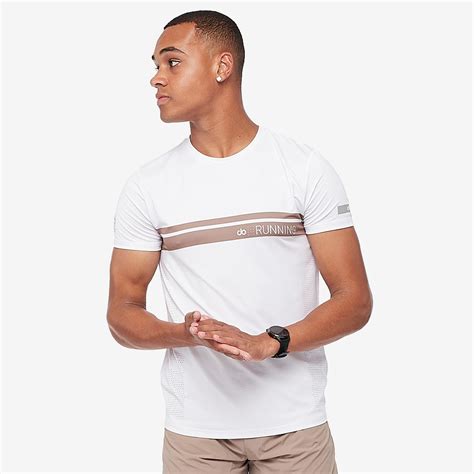 do Be Set Free Sheer Speed T-Shirt - White/Earth Brown - Mens Clothing | Pro:Direct Running