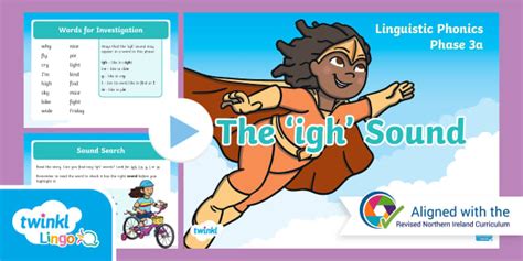 Northern Ireland Linguistic Phonics Stage 5 and 6 Phase 3a, 'igh' Sound