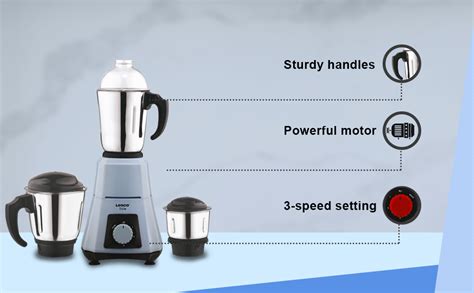 Buy Lesco Stylo Mixer Grinder Jazz Pro -550W with Powerful 100% Full ...