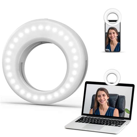 QIAYA Selfie Light Ring Lights LED Circle Light Cell Phone Laptop ...