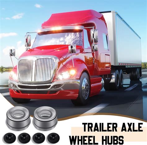 Buy Tallew Trailer Bearing Dust Cap 4 Pieces Trailer Axle Grease Cap ...