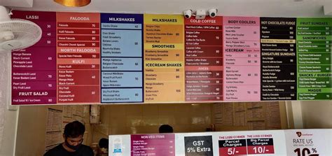 Menu at The Lassi Corner, Shankarpur
